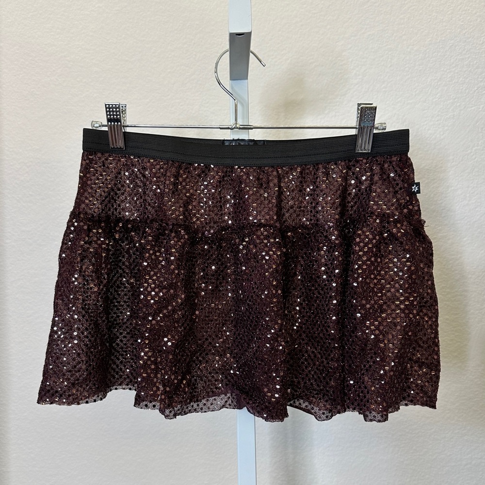 Sparkle Athletic Brown Skirt